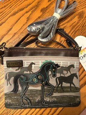 Chala Teal Logo Handbag Tag with Multicolor Accent